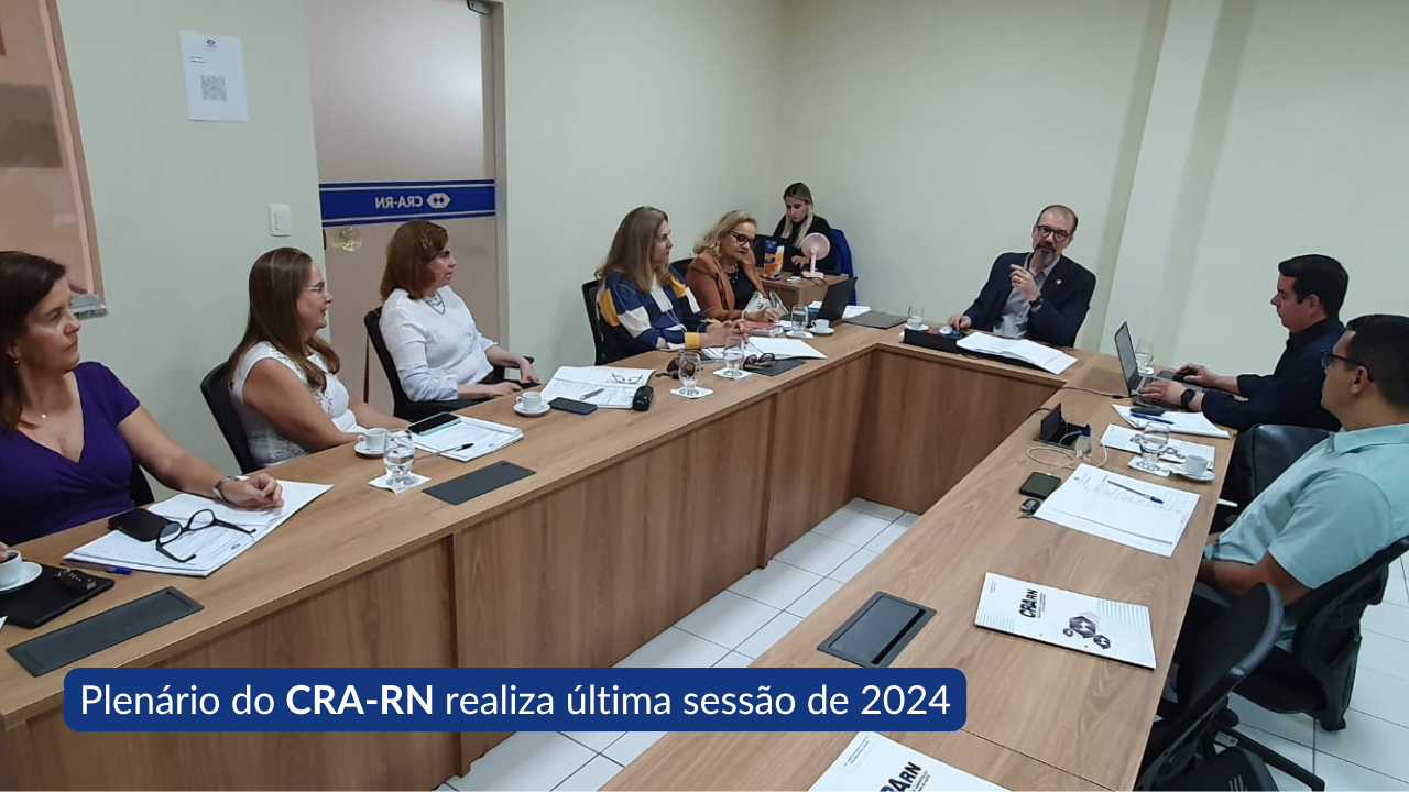 Você está visualizando atualmente CRA-RN realiza última sessão plenária de 2024