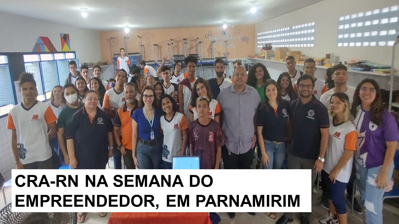 Read more about the article CRA-RN leva palestra para alunos de Parnamirim