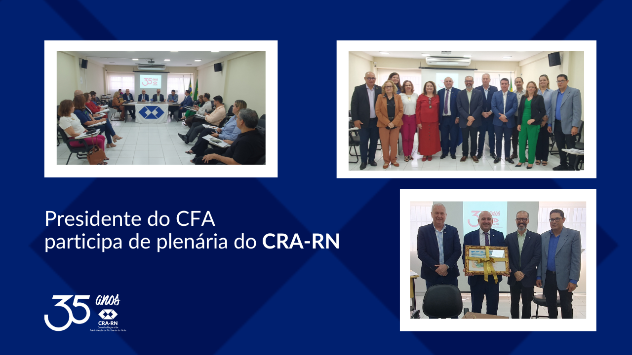 Read more about the article CRA-RN recebe presidente do CFA, Adm. Leonardo Macêdo