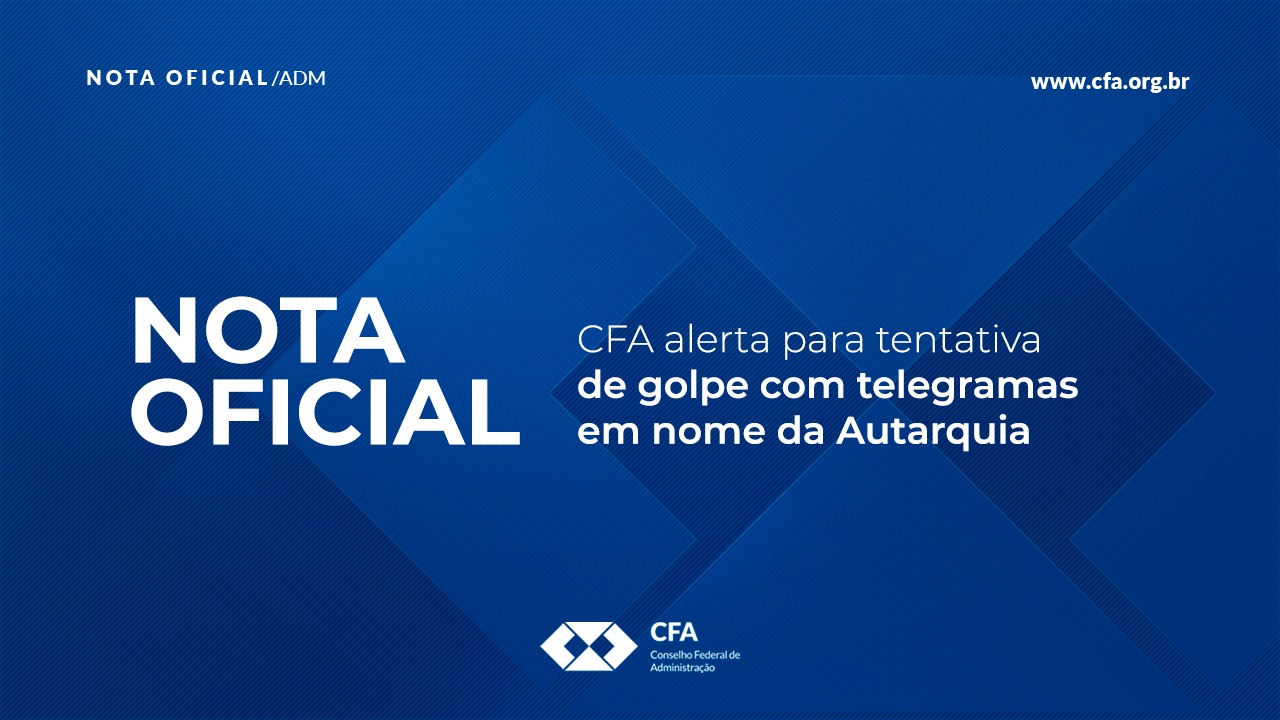 Leia mais sobre o artigo CFA alerta para tentativa de golpe com telegramas em nome da Autarquia