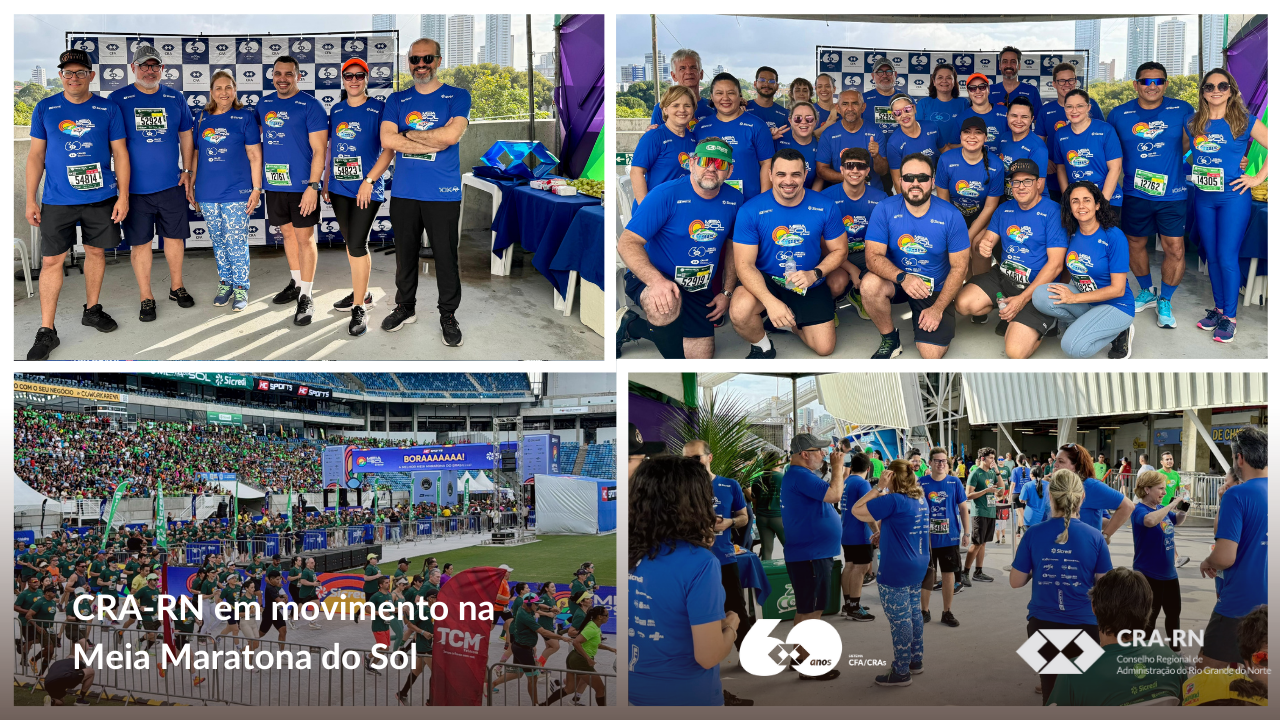 Leia mais sobre o artigo CRA-RN celebra 60 anos da Administração na Meia Maratona do Sol
