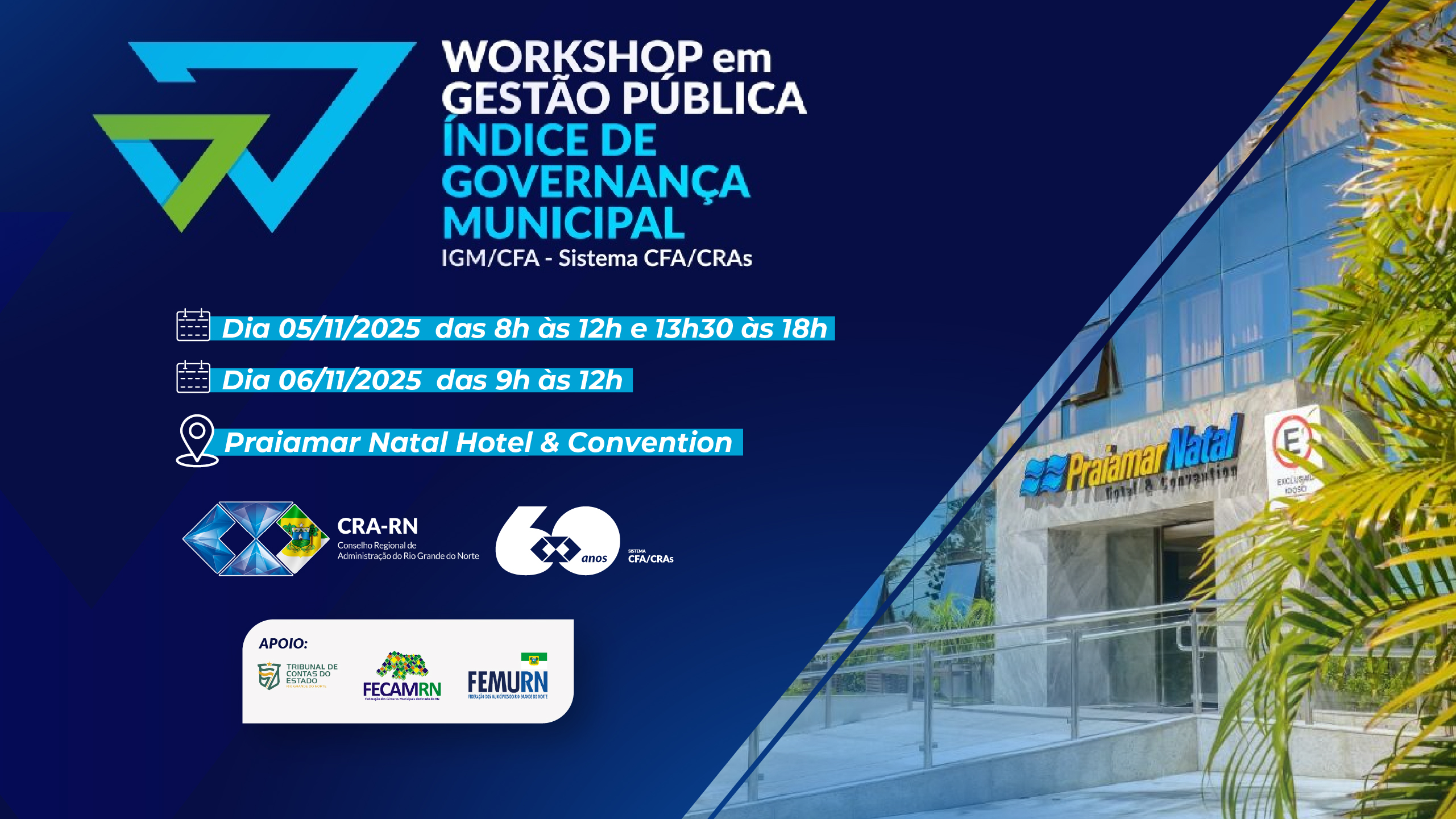 Você está visualizando atualmente CRA-RN realiza Workshop em Gestão Pública com foco no fortalecimento da Administração no setor público