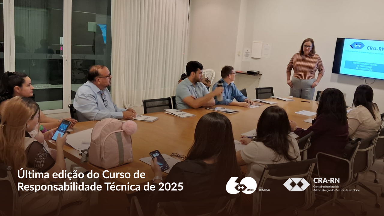 Leia mais sobre o artigo CRA-RN realiza última edição de 2025 do Curso de Responsabilidade Técnica