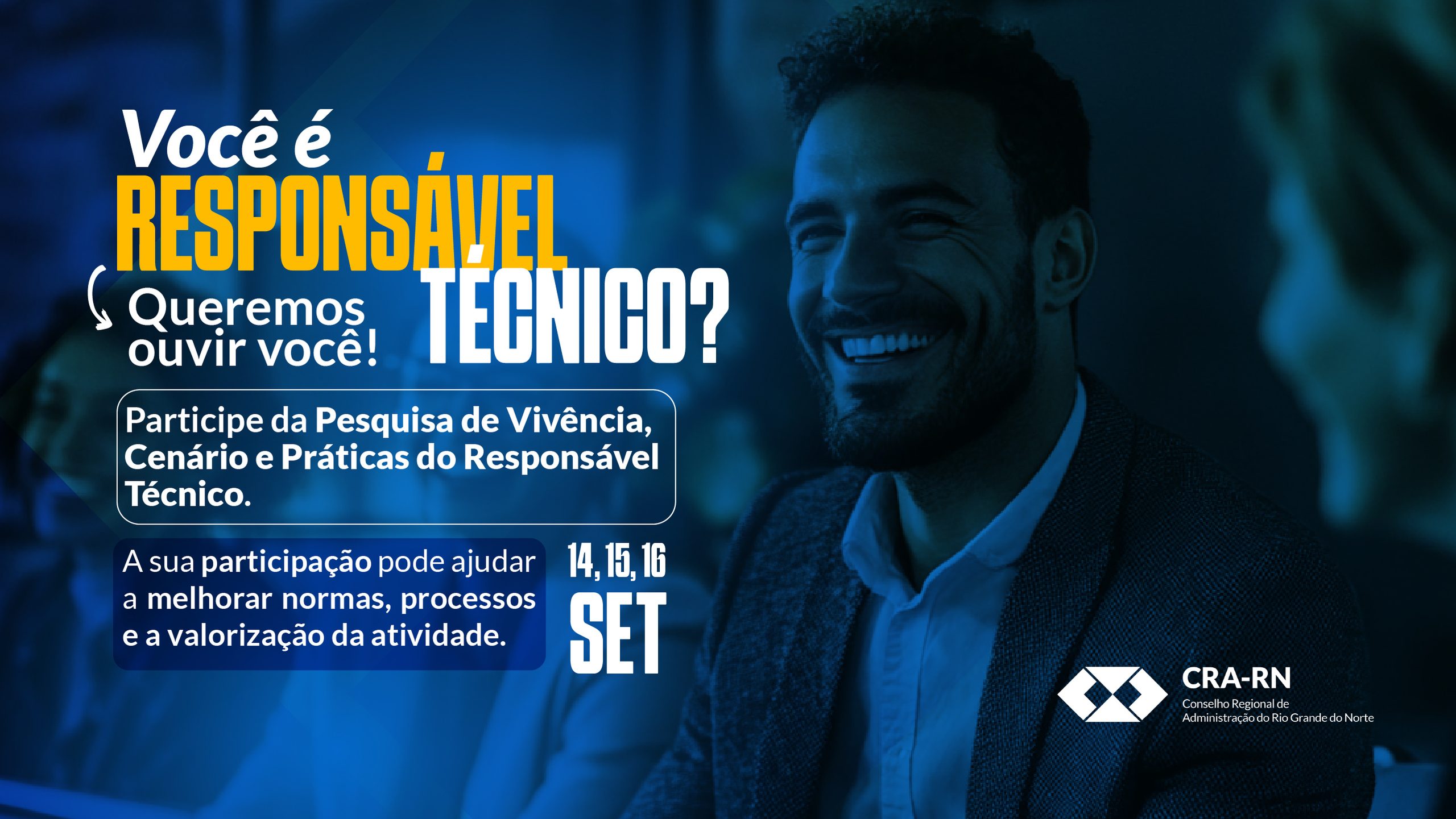 Leia mais sobre o artigo CRA-RN realizará pesquisa para conhecer a realidade dos Responsáveis Técnicos